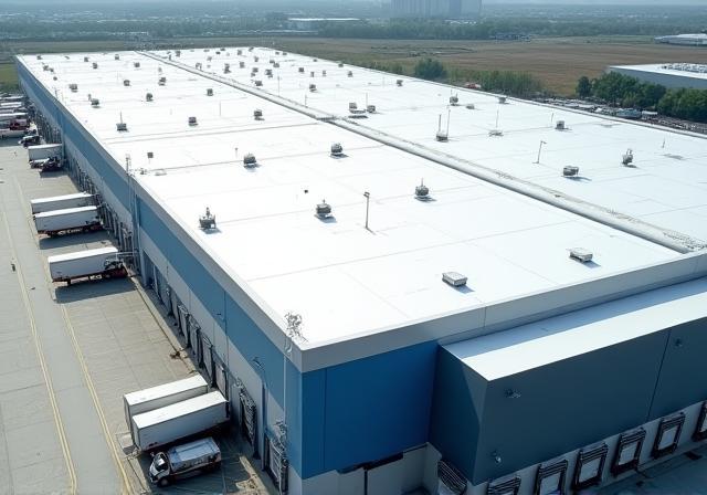 Extensive re-roofing for a major distribution center